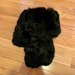 Black Rabbit Fur Trapper Hat